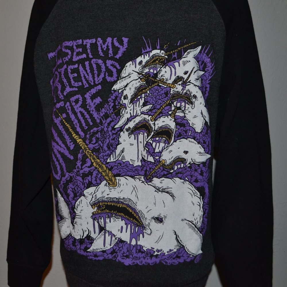RARE I Set My Friends On Fire Emo Metalcore Hoodie